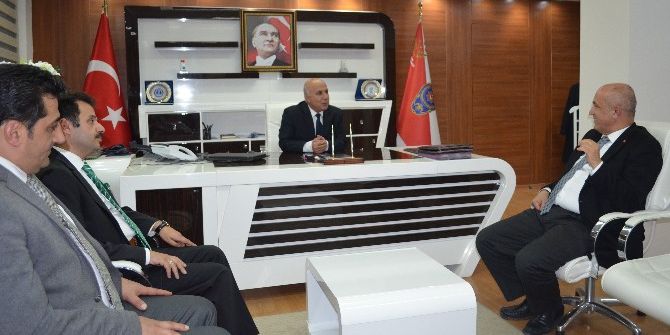 Ilıcalı’dan, Emniyet Müdürü Aslan Ve Ghsim İl Müdürü Taşkesenligil’e Ziyaret