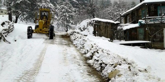 Bartın’ın Yüksek Kesimlerde Kar Kalınlığı 30 Santime Ulaştı