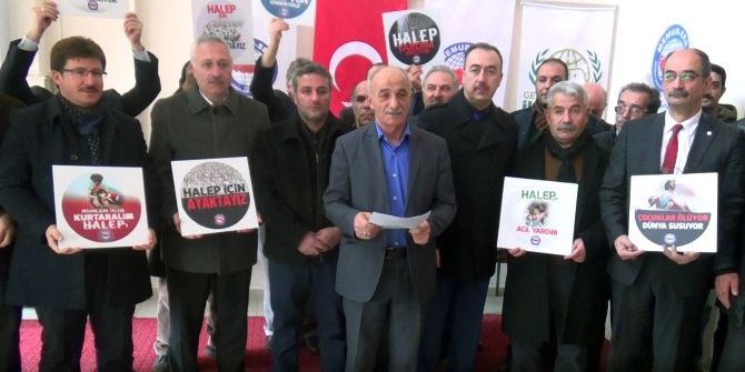 Özbey: "Halep’i Açlıktan İnsanlığı Utançtan Kurtaralım"