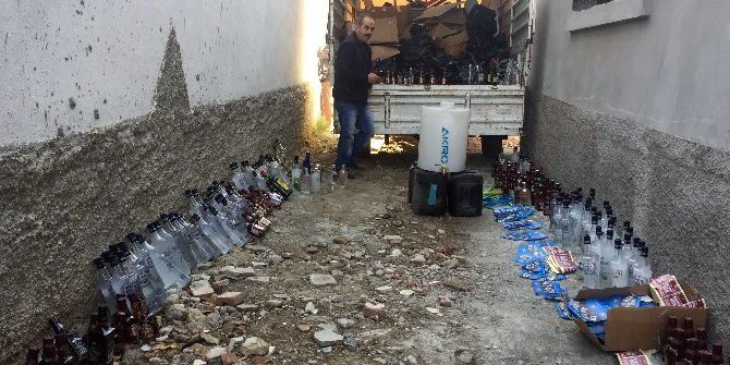 Sahte İçki İmalathanesine Baskın