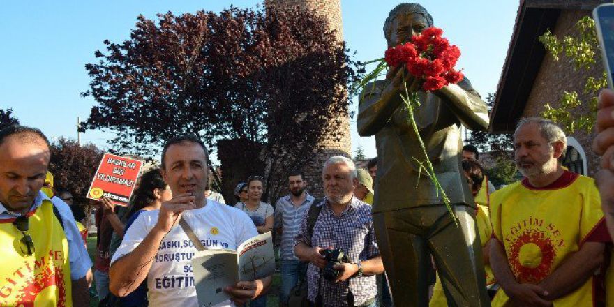 Eğitim-sen Tarafından Başlatılan Yürüyüş Kolu Eskişehir’e Geldi
