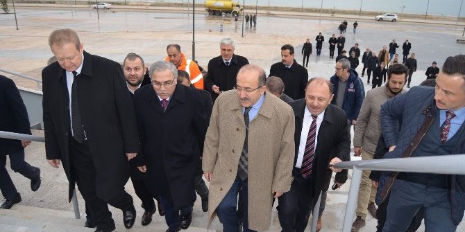 Cumhurbaşkanı Erdoğan’ın Açılışını Yapacağı Statta İncelemelerde Bulundular