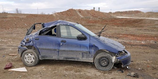 Otomobil Takla Attı: 1 Yaralı