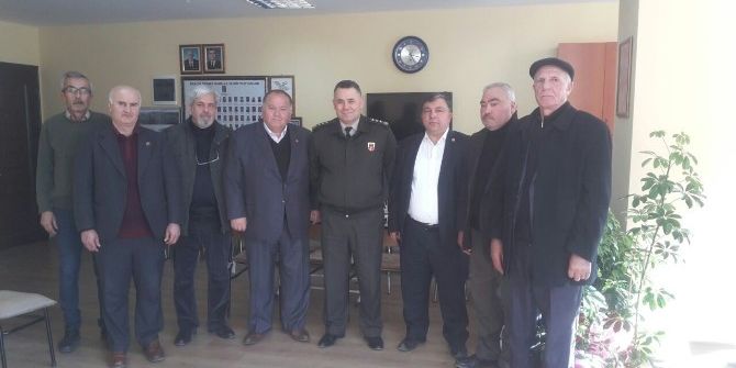 Bilecik İl Jandarma Komutanı Albay İnce, Muhtarlar Derneğini Ziyaret Etti