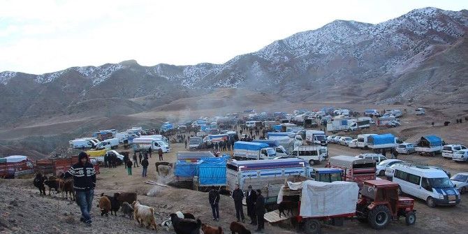 Hayvan Pazarında Dondurucu Soğuk Çileye Dönüştü