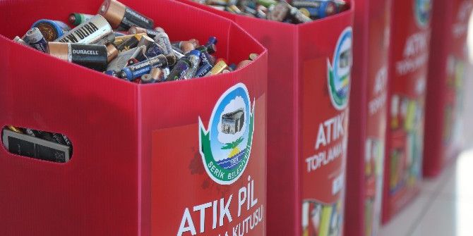 Serik’te Ödüllü Atık Pil Toplama Kampanyasının İkincisi Başladı