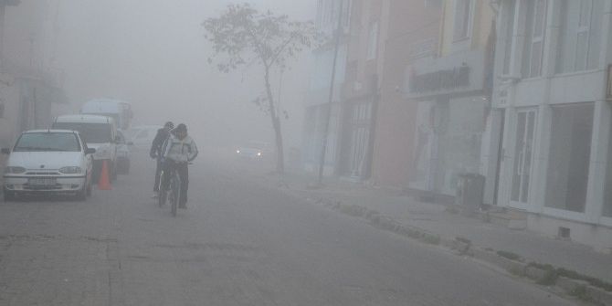 Lüleburgaz’da Sis Ulaşımı Olumsuz Etkiledi