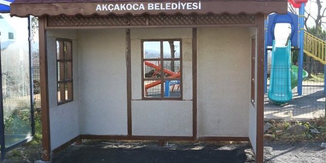 Ahşap Duraklarla Tarihi Doku Yansıtıldı