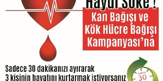 Söke’de Kan Ve Kök Hücre Bağışı Kampanyası’na Çağrı