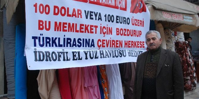 100 Dolar Bozdurana Havlu Hediye
