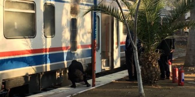 İzmir’de Yolcu Treninde Yangın