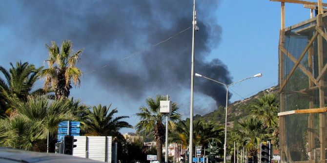 Çeşme’de Makilik Alanda Yangın Tedirginliği