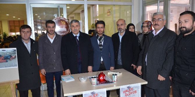 Başkan Aksoy’dan Beü’lü Öğrencilerin ’Halep İçin Yardım Kampanyasına’ Destek Ziyareti