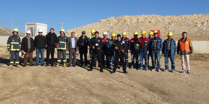 Eti Maden Kırka Bor İşletmesinde Sabotaj Ve Yangın Tatbikatı