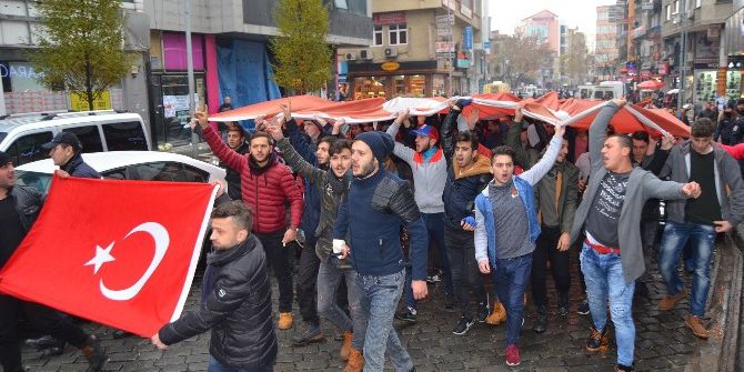 Trabzon’da Teröre Lanet Yürüyüşü