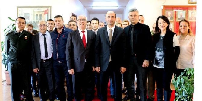 Kaymakam Karameşe Başkan Uyan’la Vedalaştı