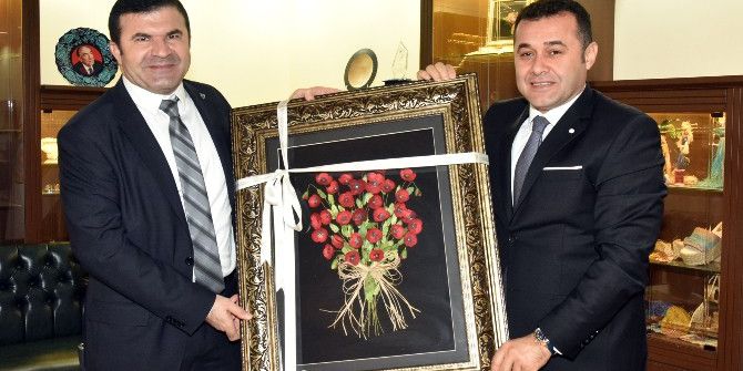 Kaymakam Tanrıseven’den Başkan Yücel’e Veda Ziyareti