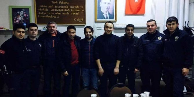 Ak Parti Palandöken Teşkilatı’ndan Polise Ziyaret, Halep’e Yardım