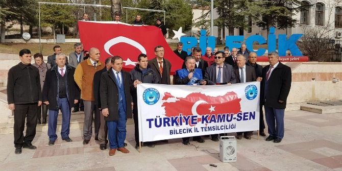 Bilecik’de Hain Terör Olaylarına Kınama