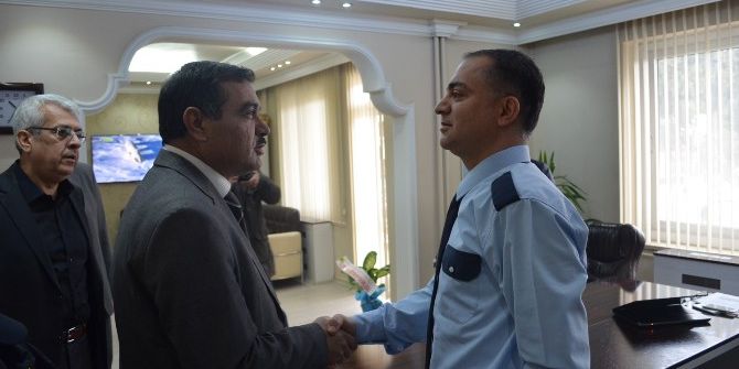 Kula Milli Eğitim Müdürlüğünden Emniyete Taziye Ziyareti