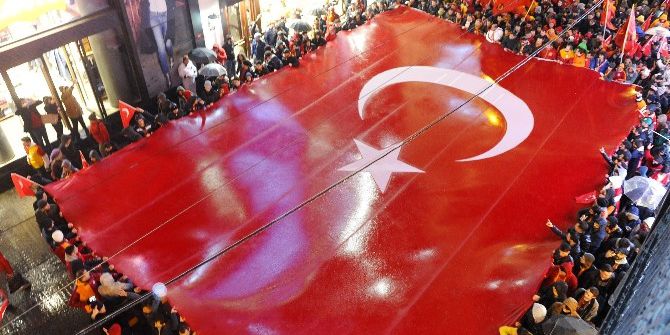 Tüm Taraftarlar Tek Yürek Teröre Lanet Okudu