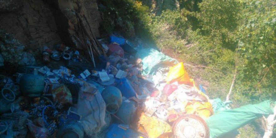 Erzurum’da Terör Örgütünün İki Sığınağında Çok Sayıda Malzeme Ele Geçirildi