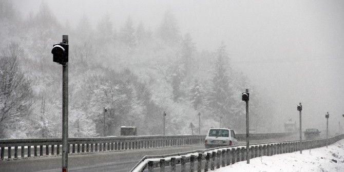 Bolu Dağı’nda Kar Yağışı Başladı