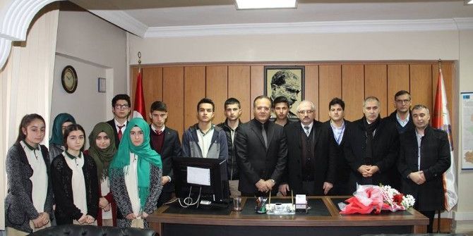 Oltu Anadolu Lisesinden Emniyet Müdürüne Taziye Ziyareti