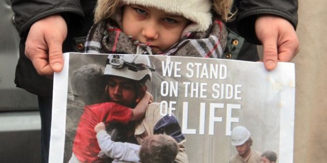 Rusya Büyükelçiliği Önünde Halep Protestosu