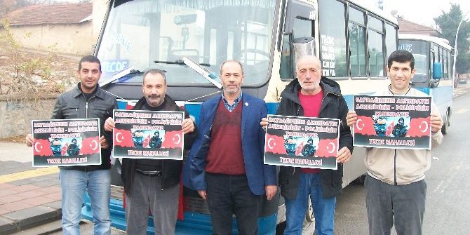 Esnaf Ve Minibüs Şoförlerinden "Polisimin Yanındayım” Kampanyasına Destek