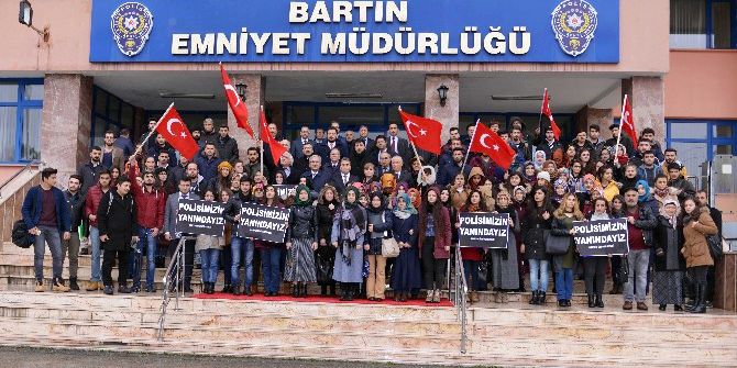 Bartın Üniversitesi Öğrencilerinden Polislere Taziye Ziyareti