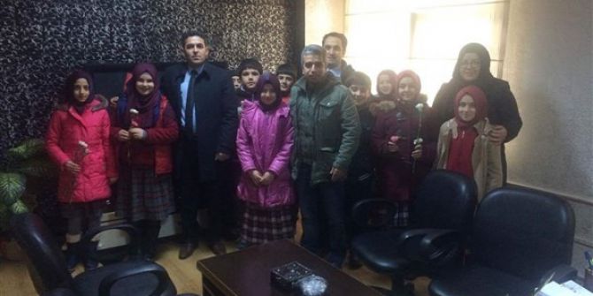 Kağızmanlı Öğrencilerden Emniyete Anlamlı Ziyaret