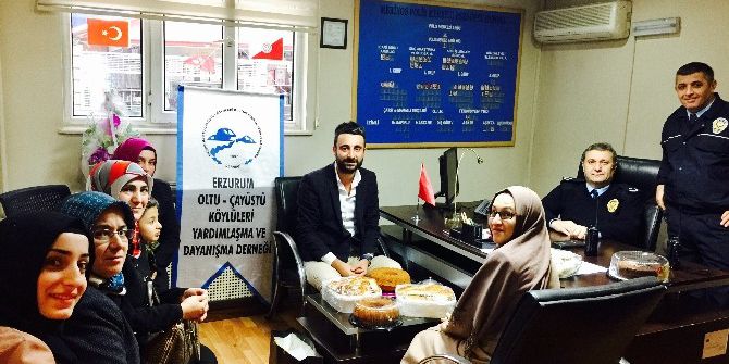 Erzurum Oltu Çayüstü Derneği’nden Polise Ziyaret
