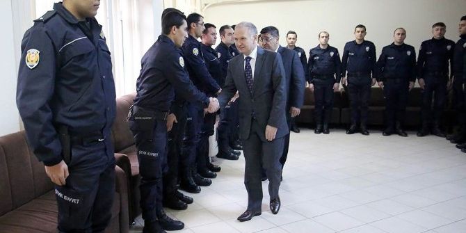 Vali Ceylan Emniyet Müdürlüğüne Taziyede Bulundu