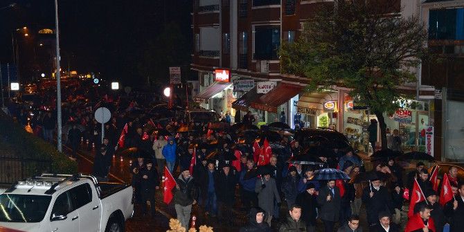 Erbaalılardan Teröre Tepki Yürüyüşü