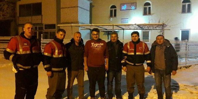 Tipide Yolunu Kaybeden Sürücü Bulundu