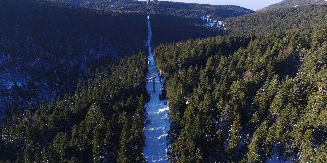 Uludağ’ın Beyaz Gelinliği Havadan Görüntülendi...