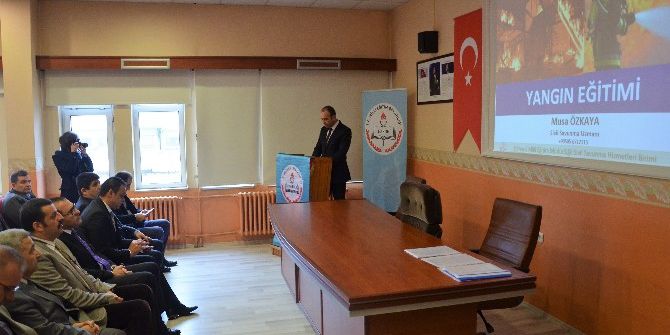 Milli Eğitimden Okul Ve Kurumlara Yangım Eğitimi