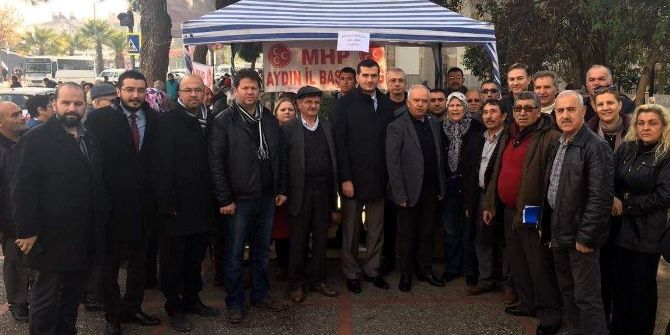 Aydın Mhp Şehitler İçin Lokma Döktürdü, Polislere Taziye Ziyaretinde Bulundu