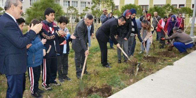 Çomü’de 44 Şehit İçin 44 Gül Dikildi