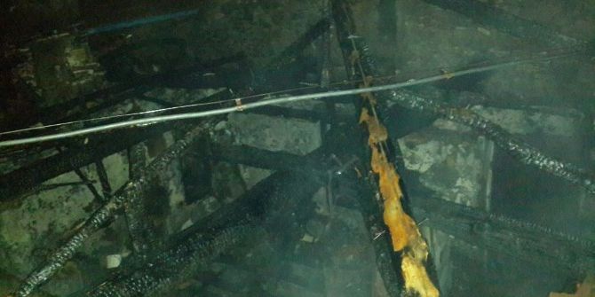 Ahşap Ev Tamamen Yandı