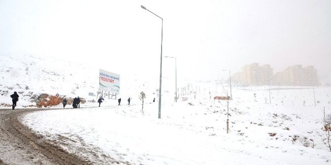 Malatya’da Kar Yağışı