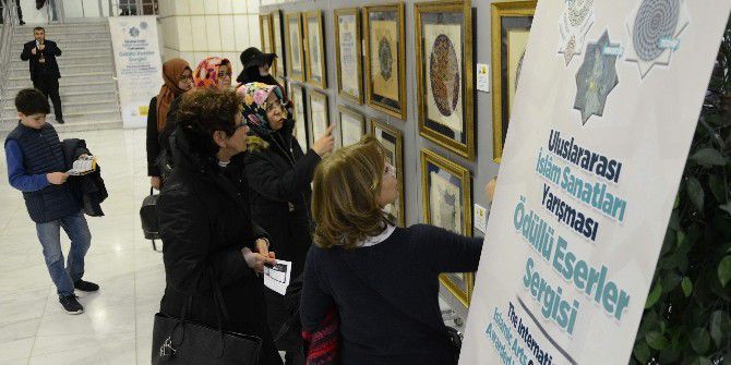 Uluslararası İslam Sanatları Yarışması Ödüllü Eserler Sergisi İlgi Görüyor