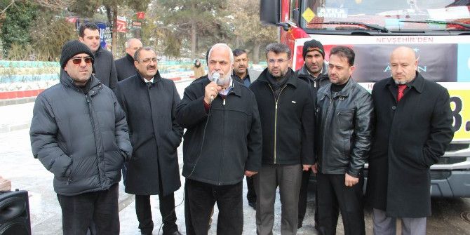 Nevşehir’den Halep’e 183. Yardım Tırı Gönderildi