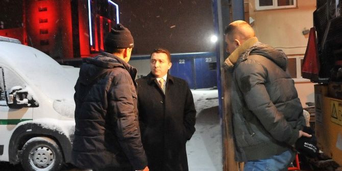 Başkan Bakıcı, Karla Mücadele Ekiplerinin Başında