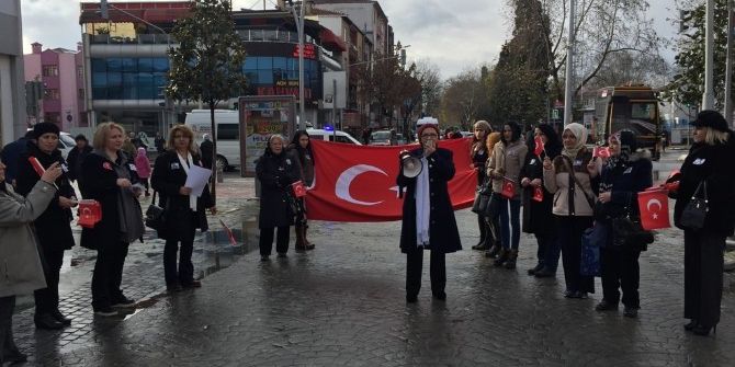 Tkb Başkanı Yağan Teröre Tepki Eylemi Yaptı