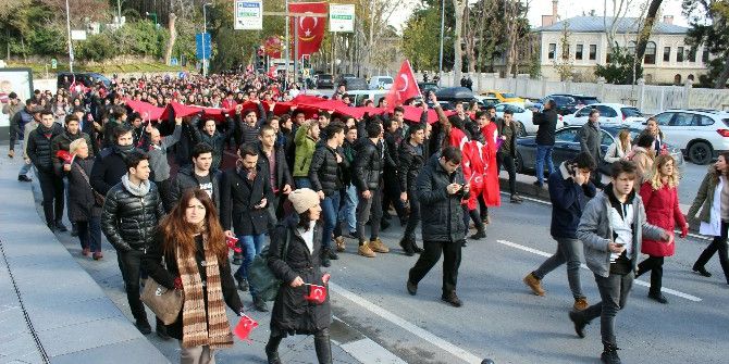 Uğur Okulları Öğrencileri Terörü Lanetledi
