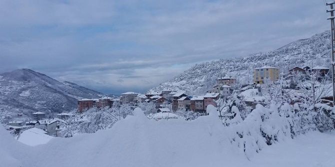 Cide’de Eğitime Kar Engeli