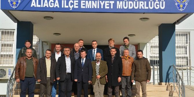 Aliağa’da Emniyete Başsağlığı Ziyareti