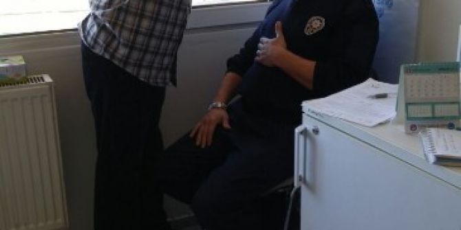 Sağlıkçılardan Polise Destek Ziyareti